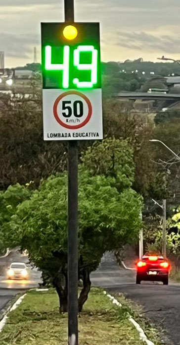 Lombada Eletrônica por Radar Doppler Bivolt - DSN 007 P - 2 Dígitos