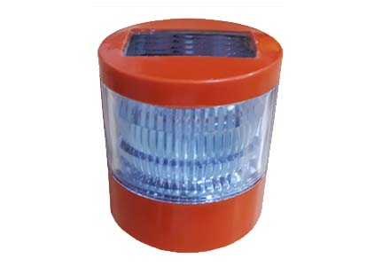 Balizador Eletrônico Strobo Solar a Led Vermelho