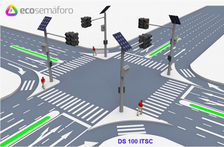 Controladora Semafórica por Rádio Solar- DS 100 ITSC - Em fase de Certificação