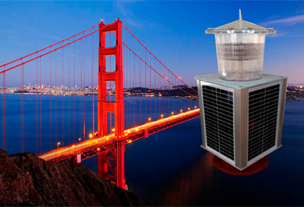 Lanterna Sinalizador Náutico Solar - DLN 500S - 7 A 10 Milhas