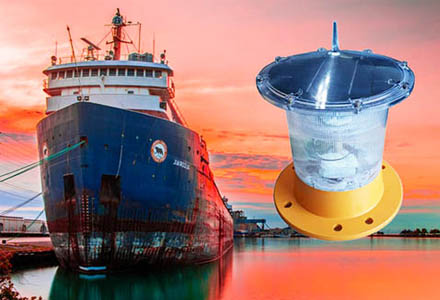 Lanterna Sinalizador Náutico Solar - DLN 300S - 2 à 4 Milhas