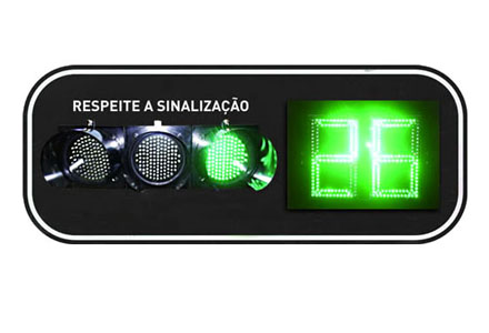 Semáforo Regressivo Horizontal